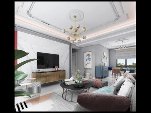 soggiorno moderno Modello 3D