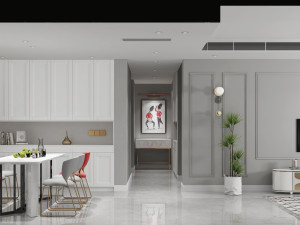 modern living room 3D मॉडल