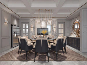 modern living room 3D Model