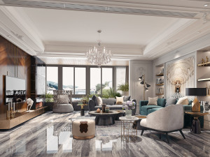 modern living room 3D Модель