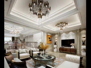 modern living room 3D Model