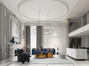 moderne woonkamer 3D Model