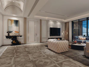 modern living room 3D Model