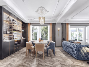 modern living room Model 3D