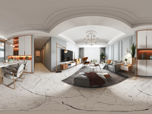 modern living room 3D-Modell