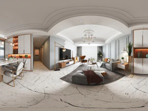 modern living room 3D Model