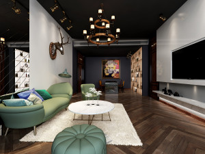 modern living room Modelo 3D