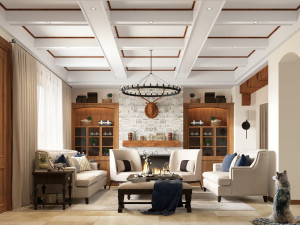 modern living room 3D Model