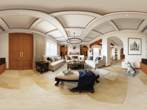 modern living room 3D Model