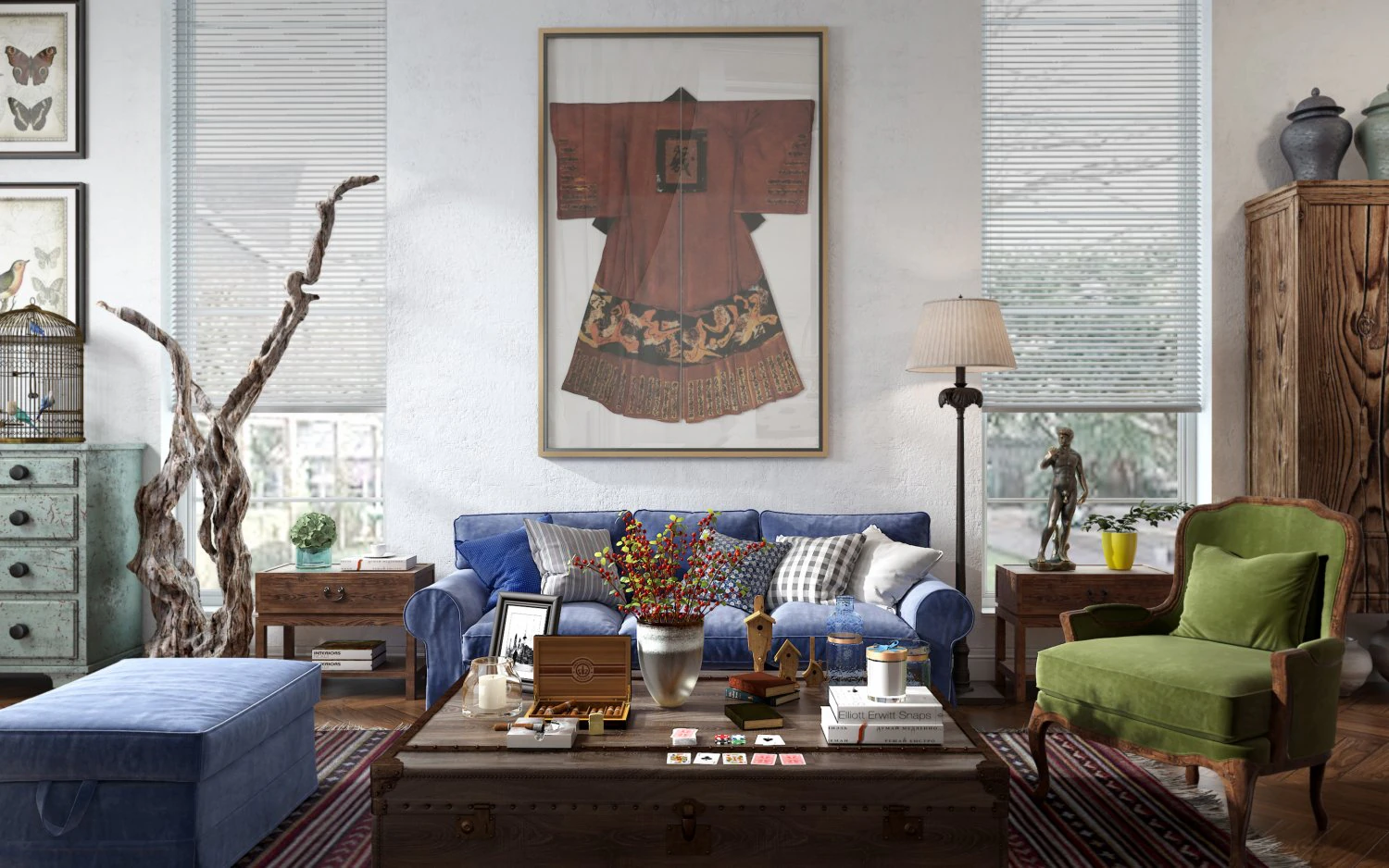 modern living room 3D Model .c4d .max .obj .3ds .fbx .stl .blend 