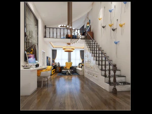 モダンなリビングルーム 3Dモデル