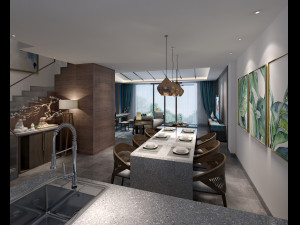 modern living room Modelo 3D