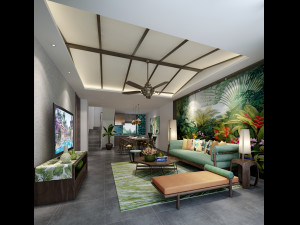 modern living room Modelo 3D