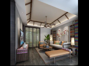 moderne woonkamer 3D Model