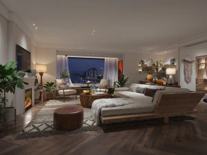 moderne woonkamer 3D Model