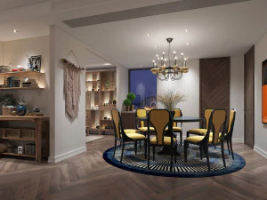 modern living room 3D Model