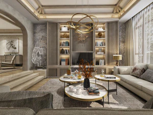 moderne woonkamer 3D Model