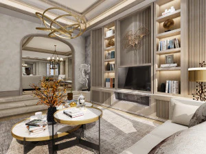 moderne woonkamer 3D Model