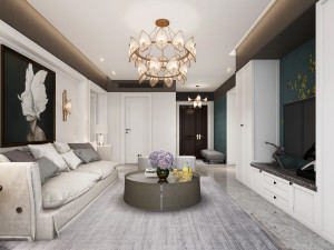 modern living room 3D Model