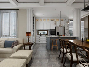 moderne woonkamer 3D Model