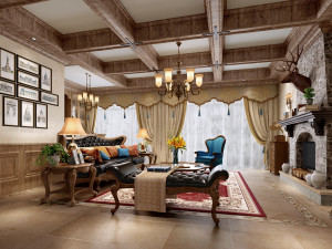 modern living room 3D Modell