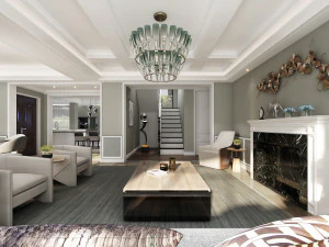 modern living room 3D Model