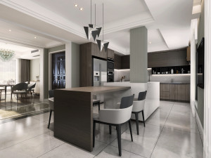 modern living room 3D 모델