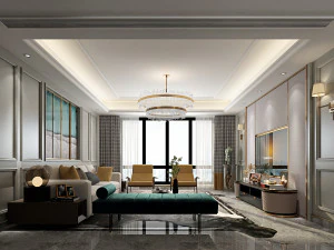 moderne woonkamer 3D Model