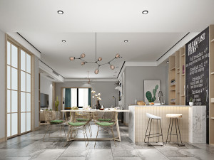 modern living room 3D 모델