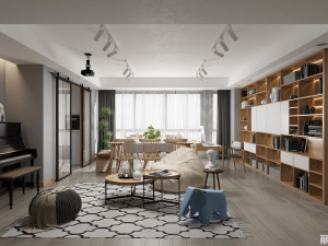 modern living room 3D Model