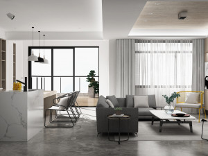 modern living room 3D Model