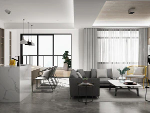 moderne woonkamer 3D Model