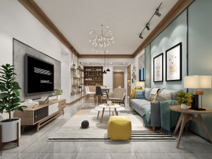 modern living room 3D Модель