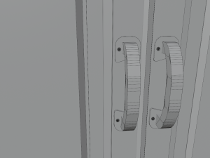 simple dirty cabinet with animated 3Dモデル