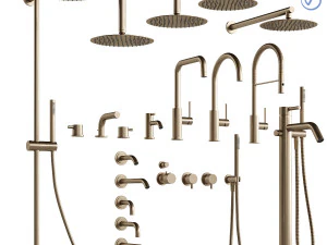 koza musluk ve duş seti 3D Model