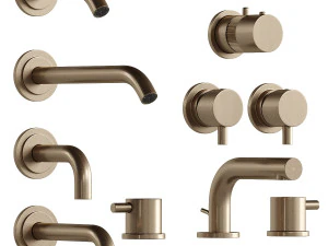 cocoon faucet and shower set 3D Model