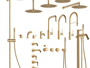 cocoon faucet and shower set 3D Model