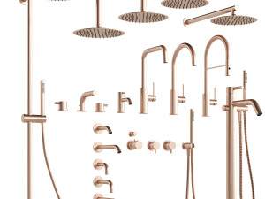 cocoon faucet and shower set 3D 모델