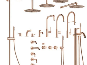 cocoon faucet and shower set 3D Model