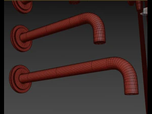 cocoon faucet and shower set 3D Model