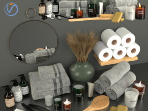 bath accessories - society of lifestyle 3D Model