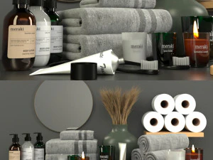 bath accessories - society of lifestyle 3D Model