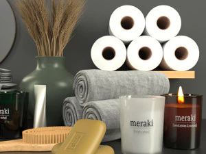 bath accessories - society of lifestyle 3D Model