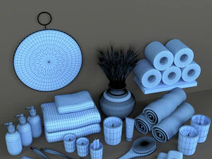 bath accessories - society of lifestyle 3D Model