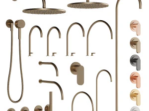 Kokon-Wasserhahn und Dusche &ndash; John Pawson-Kollektion 3D Modell