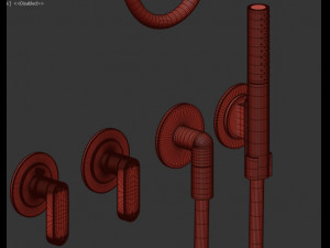 cocoon faucet and shower - john pawson collection 3D Model