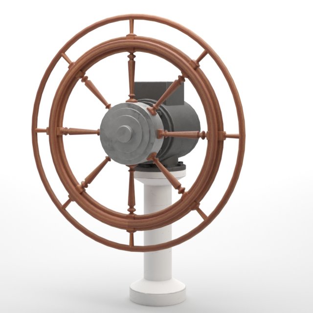 helm-ship steering wheel 3D Модель .c4d .max .obj .3ds .fbx .stl .blend 