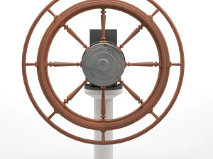 helm-ship steering wheel 3D Model