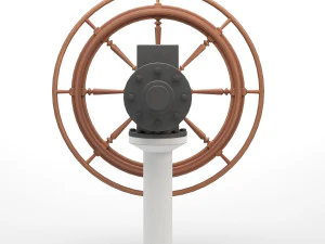 helm-ship steering wheel 3D Model