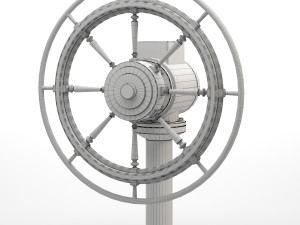 helm-ship steering wheel 3D Модель